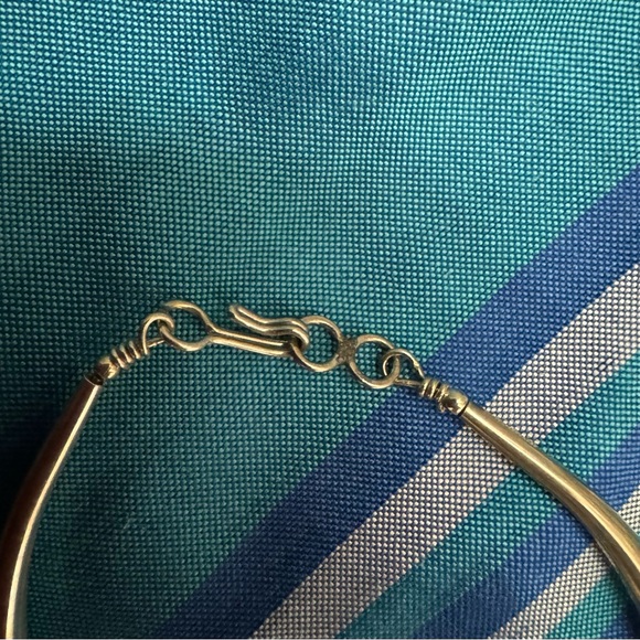 Vintage Native American Liquid Silver Multi Strands Sterling Silver Necklace - Picture 7 of 10